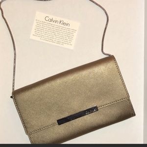 Gorgeous Calvin Klein Gold Purse NWT